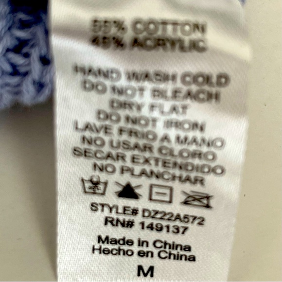 Double Zero women’s cropped cable-knit sweater vest lavender size M - Picture 7 of 7